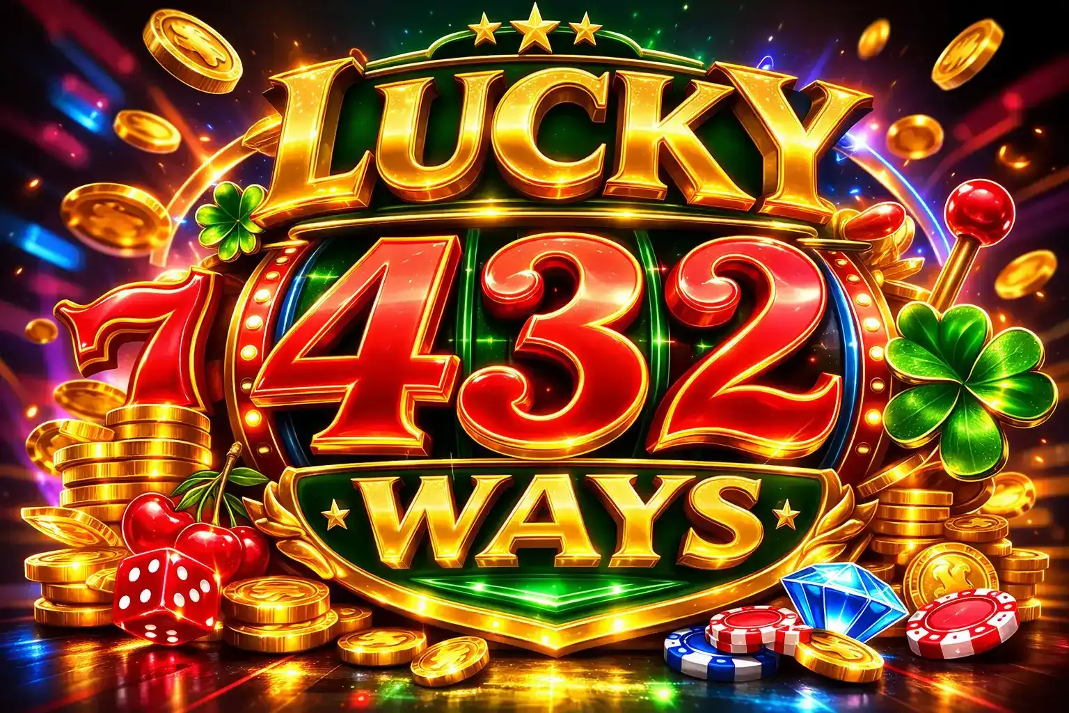 Lucky 432 Ways için çoklu kazanç çizgili promosyonlar
