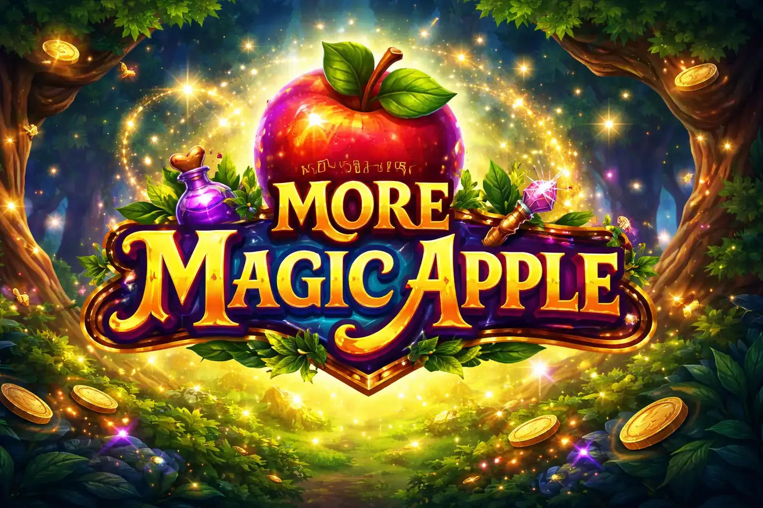 More Magic Apple için ekstra özellikli slot promosyonu