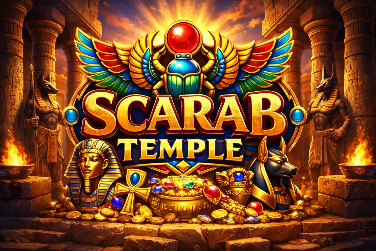20 Free Spins on Scarab Temple